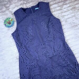 J. McLaughlin Navy Blue Lace Dress